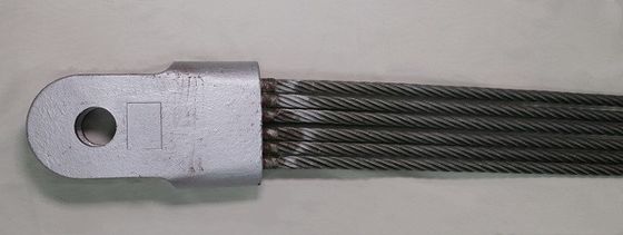 élingue équipée de câble métallique du 5:1 90mm, prise ouverte d'en 13411-4 Spelter