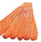 8:1 orange bride de rond de polyester de 100 tonnes, courroies résistantes de 120mm pour le levage