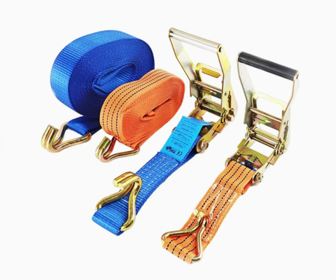 Heavy-Duty Flat Hooks Polyester Ratchet Tie Down Straps – Secure Your Cargo with Confidence