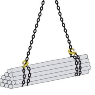 Sling de chaîne de levage de qualité industrielle 80 avec 21 WLL et services personnalisables