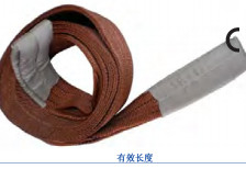 Limites de charge de travail de 2 tonnes Sling de tissu en polyester pour le levage de charges lourdes et solutions de manutention de matériaux