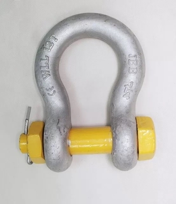 12 tonnes WLL jaune ancrage de sécurité arc-enchaînement avec conception de type boulon