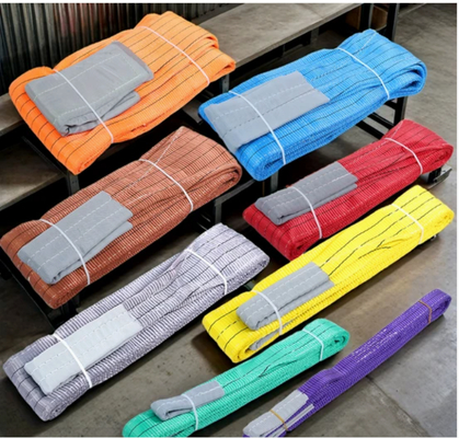 Élingues rondes en polyester œil et œil de 5 tonnes Premium – Conçues pour une excellence de levage robuste