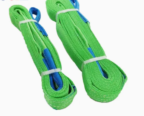 Élingue en sangle de levage double pli en polyester EN1492-1 – Solution de levage sûre et à haute résistance