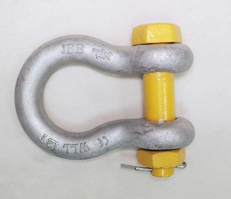 ASME B30.26-2004 Chaîne de type boulon standard avec arc et broche peints en argent résistant à la corrosion