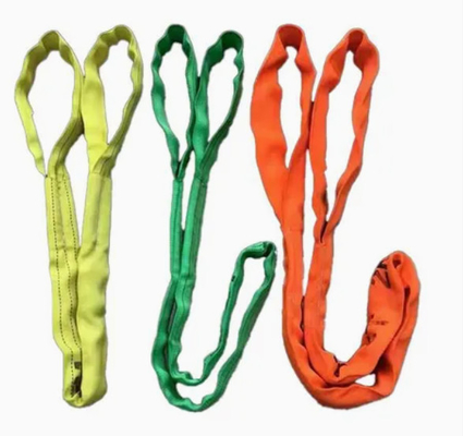 2 tonnes de fentes rondes en polyester pour les yeux et les yeux pour le levage des objets lourds (longueur de 1-10 m)