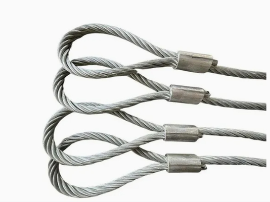 Sling de câble en bois à haute capacité, diamètre de 2 à 28 mm, galvanisé