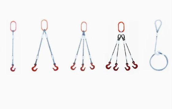 DNV Dépannage de conteneurs offshore Sling de câble en acier: Dépannage lourd sûr et certifié