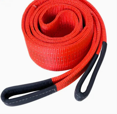 Élingue en sangle de levage en polyester à boucles plates et boucles plates de 10 tonnes certifiée En 1492-2 | Résistance et sécurité supérieures