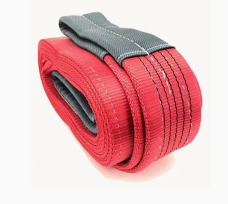Élingue en sangle de levage en polyester à boucles plates et boucles plates de 10 tonnes certifiée En 1492-2 | Résistance et sécurité supérieures
